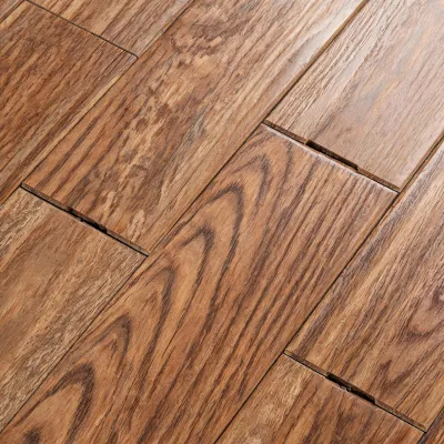 Warm walnut vinyl plank for commercial